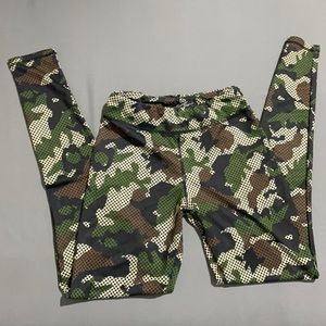 2 sportswear tight fit stay cool army leggings